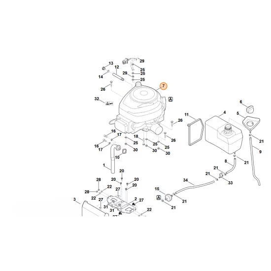 STIHL  B&S, silnik czterosuwowy 21B807-0114-B1, 21B807-0136-B1, 21R807-0012-B1 6160 011 1810